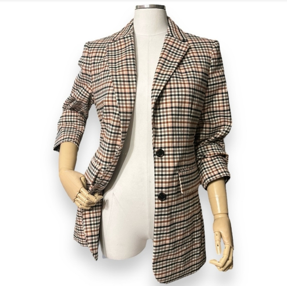 A NEW DAY Plaid Two Button Blazer NWT
